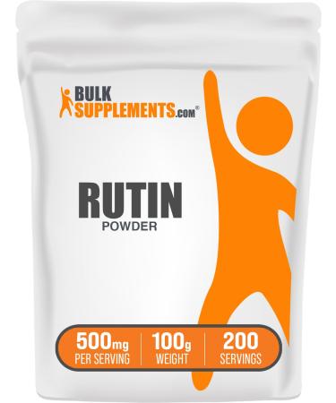 BulkSupplements.com Rutin Powder - from Saphora Japonica Rutin Supplement Rutin 500mg - Antioxidants Supplement Circulation Support - Pure & Natural 500mg per Serving 100g (3.5 oz) 3.5 Ounce (Pack of 1)