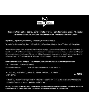 DEVIL'S ROAST | 1KG Caf en Grains | Caf Audacieux Extra-Fort Fortement Caf in | Robusta by Black Donkey 3. DEVIL'S ROAST 1 kg (Lot de 1) - Buy Online on GoSupps.com
