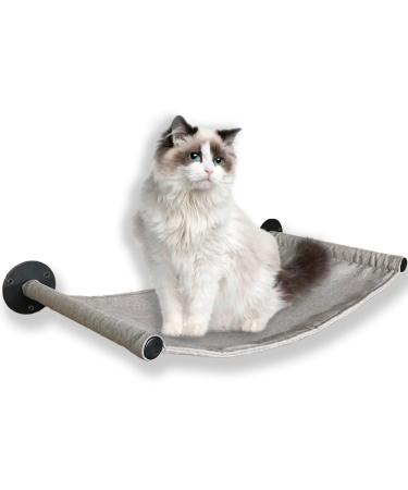 NEECONG Cat Hammock Wall Mounted Cat Wall Shelves Furniture for Sleeping, Playing, Climbing, Lounging - Metal Bracket Easily Holds up to 45 lbs Single bed