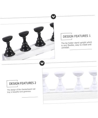 minkissy 2 Sets Nail Holder Professional Manicure Set Professional Manicure Kit Nail Art Practice Stand Nail Art Display Stand Crystal Display Stand Nail Practice Stand Nail Stand Metal 2.4X1.4X1.4CM Assorted Color 1 - Buy Online on GoSupps.com