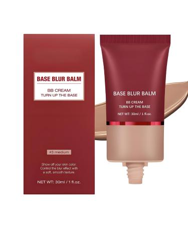 SONGVISON Blur Balm Base: Lightweight matte BB cream with buildable full coverage for instant radiance and flawless makeup hypoallergenic oil-free formula long-lasting all-day wear