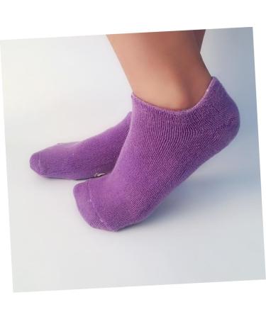 IWOWHERO Spa Gel Socks Moisturizing Gel Moisture Gloves Exfoliating Hand Gloves Spa Socks Gloves Gel Socks for Moisturizing Oils Carrier for Hands Care Purple 21.00X10.50X1.00CM - Buy Online on GoSupps.com