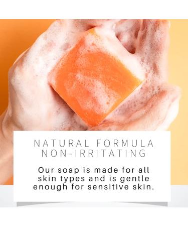 Lanthome Turmeric Soap Bar - Organic 2 Pack for Body & Face | Handmade with Coconut Oil & Vitamin E for Smooth, Moisturized Skin - Buy Online on GoSupps.com