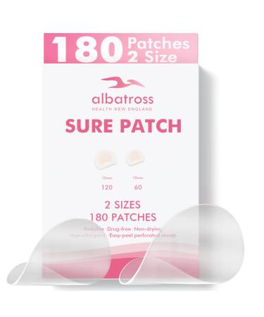 Pimple Patches Invisible Spot Cover - Hydrocolloid Acne Sure Patch for Face, Blemishes and Zits Absorbing Patch, Breakouts Spot Treatment for Skin Care, Facial Stickers, 2 Sizes (180 Count) - Buy Online on GoSupps.com