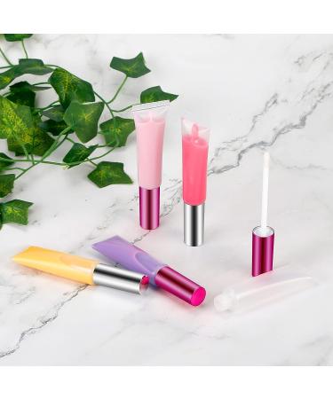Suoundey 30 Count 10ml Empty Lip Balm Bottles - Clear Lip Gloss Containers for DIY Lip Gloss - Reusable Lipstick Bottles with Rubber Stoppers - Buy Online on GoSupps.com