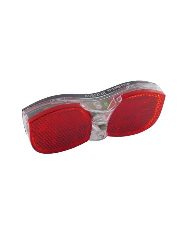 P4B |LED bike rear light with battery - for luggage rack |With LEDs for strong lighting and good visibility |STVZO approved |Over 100 000 hours of lighting time |Including batteries red / rear light Avenue - Buy Online on GoSupps.com