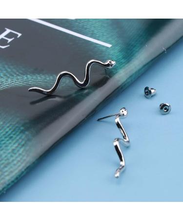 Shop Vintage Snake Dangle Earrings - Gold & Silver Punk Drop Jewelry for Women - Buy Online on GoSupps.com