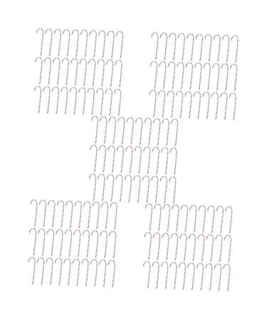 Zerodeko 150 Pcs Simulated Candy Cane Christmas Pendants Sugar Candy Canes Hanging Cane Ornaments Plastic