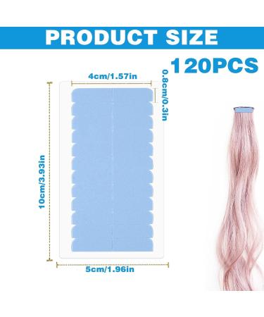 120-Piece Double-Sided Hair Extension Tape - Self-Adhesive Replacement for Tape-In Extensions & Wigs - Buy Online on GoSupps.com