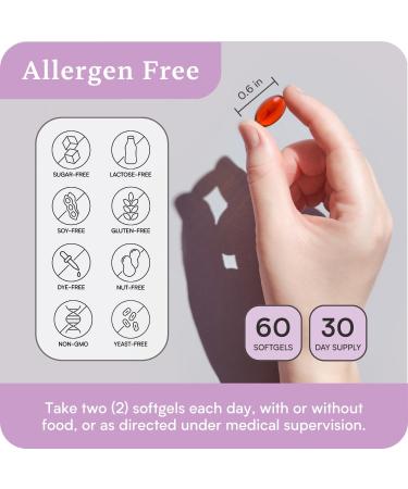 Omega 110 w/LYSOVETA LPC | EPA & DHA Supplements for Brain & Retina Health | Focus Attention Memory Mood & Vision | 6X Higher Absorption Than Fish Oil | High Potency Omega-3 LPC-DHA 60 Count (Pack of 1) - Buy Online on GoSupps.com