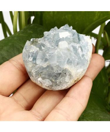 Natural Crystal Rough 70-100G Natural Raw Blue Celestite Crystal Quartz Cluster Geode Specimen Home Decor - Buy Online on GoSupps.com