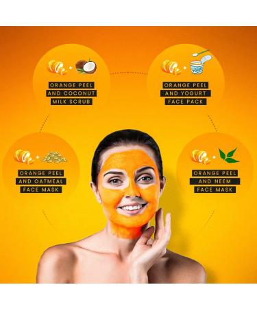 Organic Orange Peel Powder for Hair & Skin Care | Henna Cosmetics 200g | Vitamin C Face Mask - Buy Online on GoSupps.com