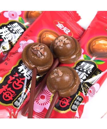 Sour and Sweet Black Sugar Plum Lollipop Hard Candy Candy Snacks Chinese Plum Flavored Fruit Candy Instant Preserved Fruit Ready to eat Dim Sum Wedding Candies Dessert Snacks Gifts (3bag (60 pieces)) - Buy Online on GoSupps.com