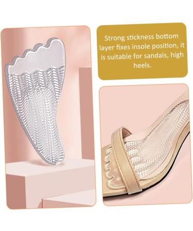 FOMIYES 6 Pairs Five Toe Sticky Front Pad Clear Heels - High Heel Arch Support Gel Insoles for Women - Buy Online on GoSupps.com