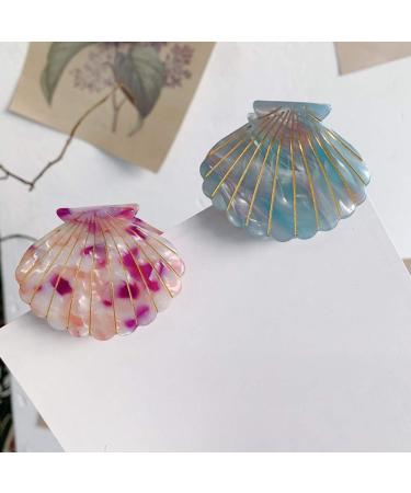 Lurrose Green Shell Shape Hair Clip for Women | Stylish Ponytail Holder & Hair Accessories - Buy Online on GoSupps.com