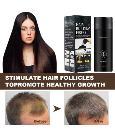 Hair Building Fibers & Waterproof Eyebrow Contour Stick - Thickening Powder for Thinning Hair - Dark Brown (0.99 oz) - Ideal for Men & Women - Buy Online on GoSupps.com