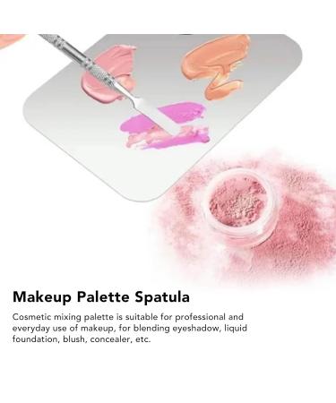 Buy Stainless Steel Makeup Mixing Palette | Cosmetic Artist Mixing Palette & Spatula for Nail Art & Eyeshadow - International Shipping Available - Buy Online on GoSupps.com