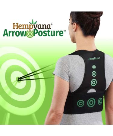 Hempvana Arrow Posture Corrector - Adjustable Upper Body Support for Slouching & Text Neck - L/XL (Pack of 1) - Buy Online on GoSupps.com