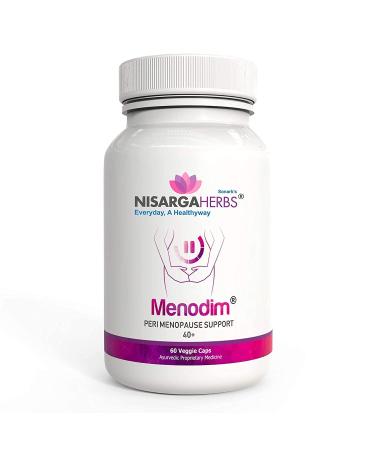 SPEC Nisarga Herbs Menodim for Pre-Menopause Relief Fatigue & Functional Imbalance Support - Organic Ayurvedic & Natural - 60 Capsules