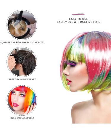 38pcs Hair Dye Coloring Kit - Tinting Bowl, Dye Brush, Gloves, Ear Cover - DIY Salon Hair Coloring Tools - Buy Online on GoSupps.com