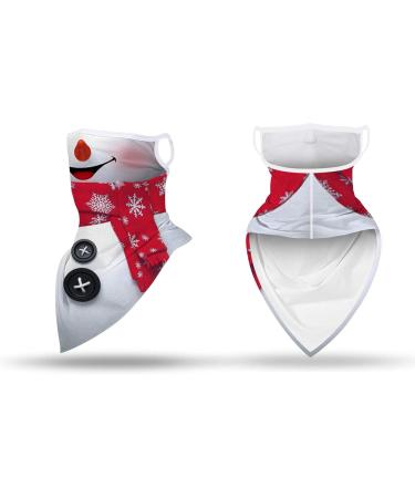 Zzlbzn Christmas Face Masks for Adults - Reusable Santa Claus Bandana | 2-Pack Seamless Holiday Masks with Ear Loops - Buy Online on GoSupps.com