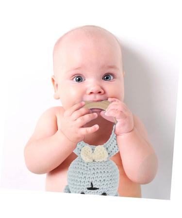 Toyvian Baby Teething Toy - Wooden Infant Chewing Toy for Soothing Relief | 13x7x5cm - Buy Online on GoSupps.com