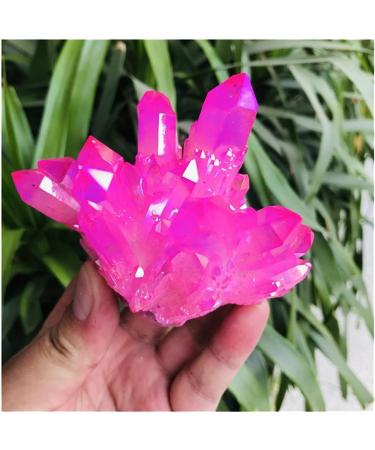 Jukuckv Spiritual Support Green Flame-Halo Quartz Crystal Cluster - Rare Light Green 100-130G - Buy Online on GoSupps.com