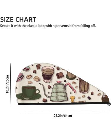 Vintage Coffee Microfiber Hair Towel - Super Absorbent Wrap for Long Curly & Thick Hair | Quick Dry Coral Velvet Hair Cap for Women - Buy Online on GoSupps.com