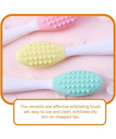 Healeved Lip Brush Tool 5pcs Exfoliating Lip Scrub Brush Double-Sided Silicone Lip Exfoliator Brush Lip Scrubber Brush for - Buy Online on GoSupps.com