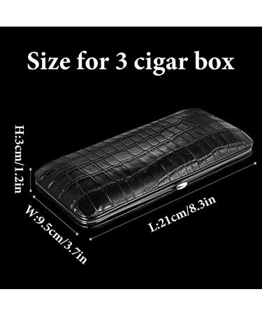 Cigar Boxs Humidors Stravel Cigar Box Reversible Flap Cigars Case Leather Exterior Cigar Humidor Holds up to 5 Gift - Buy Online on GoSupps.com