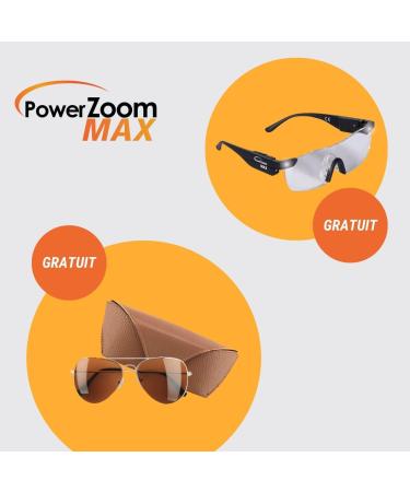 Power Zoom Max Enlargement Glasses +160% with LED Light - 2 Pack for Reading & Miniature Painting - Precision Magnification & Sunglasses Included - Buy Online on GoSupps.com