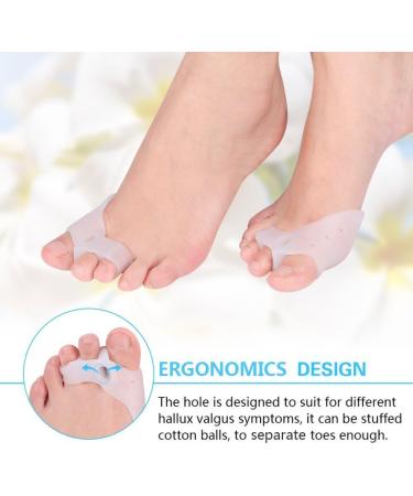 Silicone Hallux Valgus Correction Toe Separators - Bunion Pads for Pain Relief and Bunions Correction - Universal Size - Buy Online on GoSupps.com