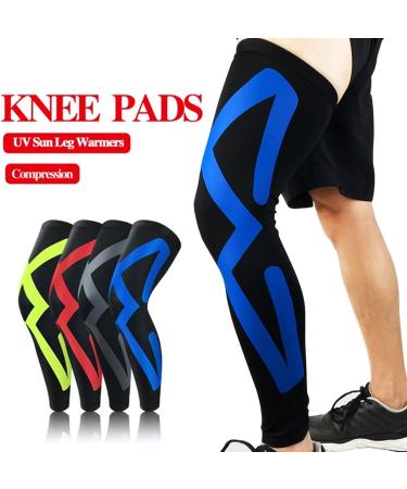 WIRUN Full Long Leg Compression Sleeves - Thigh High Stocking Support for Running, Basketball, Cycling, Gym - Green - X-Large - Buy Online on GoSupps.com