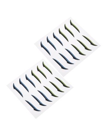 POPETPOP 12 Pairs Glitter Eyeliner Eye Skin Sticker Eyeliner Decal Double Eyelid Stickers Reusable Double Eyelid Tapes Eye Makeup Stickers Eye Makeup Tools Eyes Miss Applique