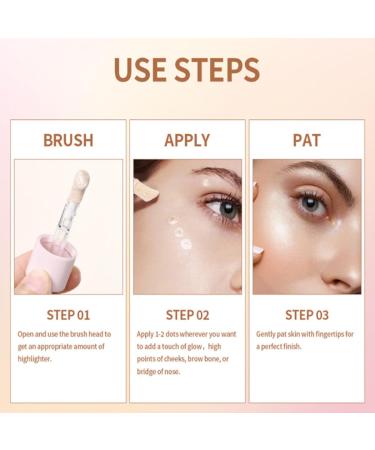 Surligneur liquide cr me scintillante hydratante et claircissante pour visage et corps (#03 ou rose) #03 ROSE GOLD 1 ml (Lot de 1) - Buy Online on GoSupps.com