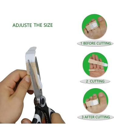 Hammer Toe Straighteners - 6 Toe Bandages Protectors for Overlapping, Bent, Crooked, and Broken Toes - Buy Online on GoSupps.com