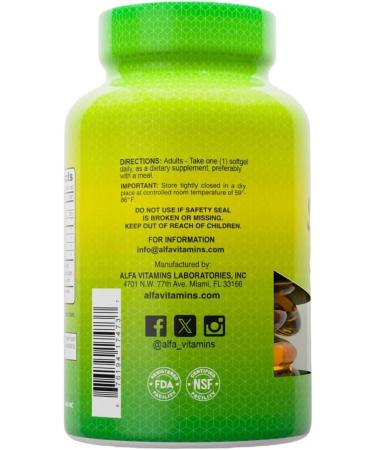 ALFA VITAMINS - Salmon Oil 100 Softgels - Fish Oil - EPA - Dha - Essential Fatty Acids - 100 softgels - Buy Online on GoSupps.com