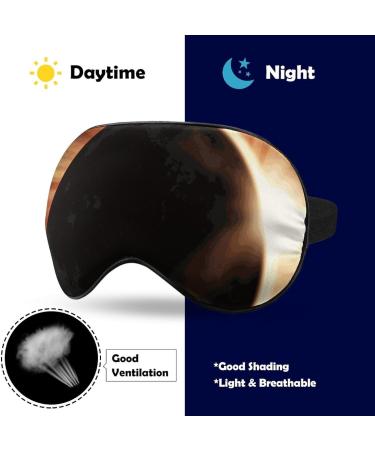 Original Eclipse of Moon Sleep Mask Eye Cover for Sleeping Blindfold with Adjustable Strap Blocks Light Night Travel Nap for Men Women - Buy Online on GoSupps.com