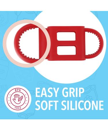 4 Pack Impresa Pink Bottle Handles for Dr. Brown Baby Bottles - Easy Grip Baby Bottle Holder for Independent Drinking - Buy Online on GoSupps.com