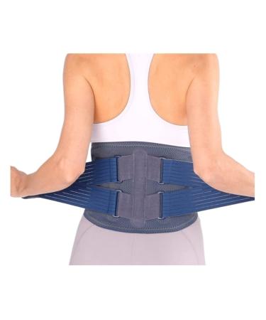 Back Brace Lumbar Support Back Brace Adjustable Lumbar Support Belt Keeps Posture Corrector Waist Trainer Waist Belt(Large) Large Blue