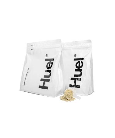 Huel Vanilla Flavor Nutritionally Complete Food Powder - 100% Vegan Powdered Meal (2 Pouches - 7.7lb - 28 meals)