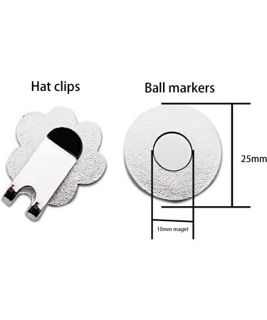 CoverMay Crystal Golf Ball Marker and Hat Clips in Pink - Set of 2 - Buy Online on GoSupps.com