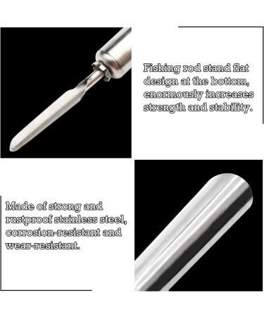 Universal Collapsible Fishing Rod Holder - Stainless Steel Portable & Removable - 2 Pack Angle Holder - Buy Online on GoSupps.com