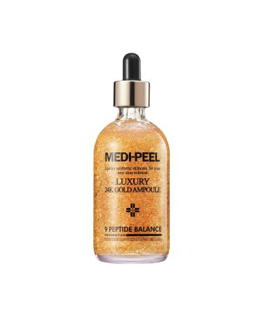 MEDI-PEEL Pure Gold 24K Ampoule 3.38 fl.oz / 100ml | 99.9% 24K Pure Gold All in One Ampoule  5 Revitalizing Extracts To Minimize Moisture Loss  Brightens | Korean Skincare  For All Skin Types - Buy Online on GoSupps.com