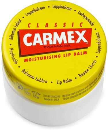Carmex CLASSIC Moisturising Lip Balm 7.5g - For Dry and Chapped Lips - Buy Online on GoSupps.com