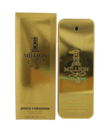 1 Million by Paco Rabanne Men's Eau De Toilette Spray 6.8 Fl Oz - 100% Authentic