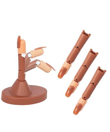 Flexible Nail Practice Hand Kit for Acrylic Nails - Training Mannequin with Tips, Files & Clipper - Buy Online on GoSupps.com