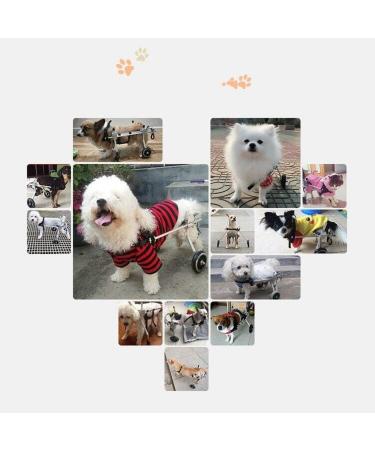 Dog Wheelchair for Back Legs 5 Types Cart Pet Wheelchair for Handicapped Hind Legs Small Dog Cat/Doggie/Puppy Walk Stainless Steel XXS-M (Size : XS) X-Small - Buy Online on GoSupps.com