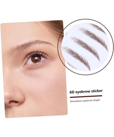 FOMIYES 16 Pcs Eyebrow Stickers Waterproof Makeup Hair-like Eyebrows Eyebrow Stencils Shaping Makeup Tools - Buy Online on GoSupps.com