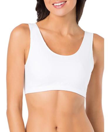 Fruit of the Loom Women's Tank Sports Bra - Mint Chip/White/Grey Heather - Buy Online on GoSupps.com